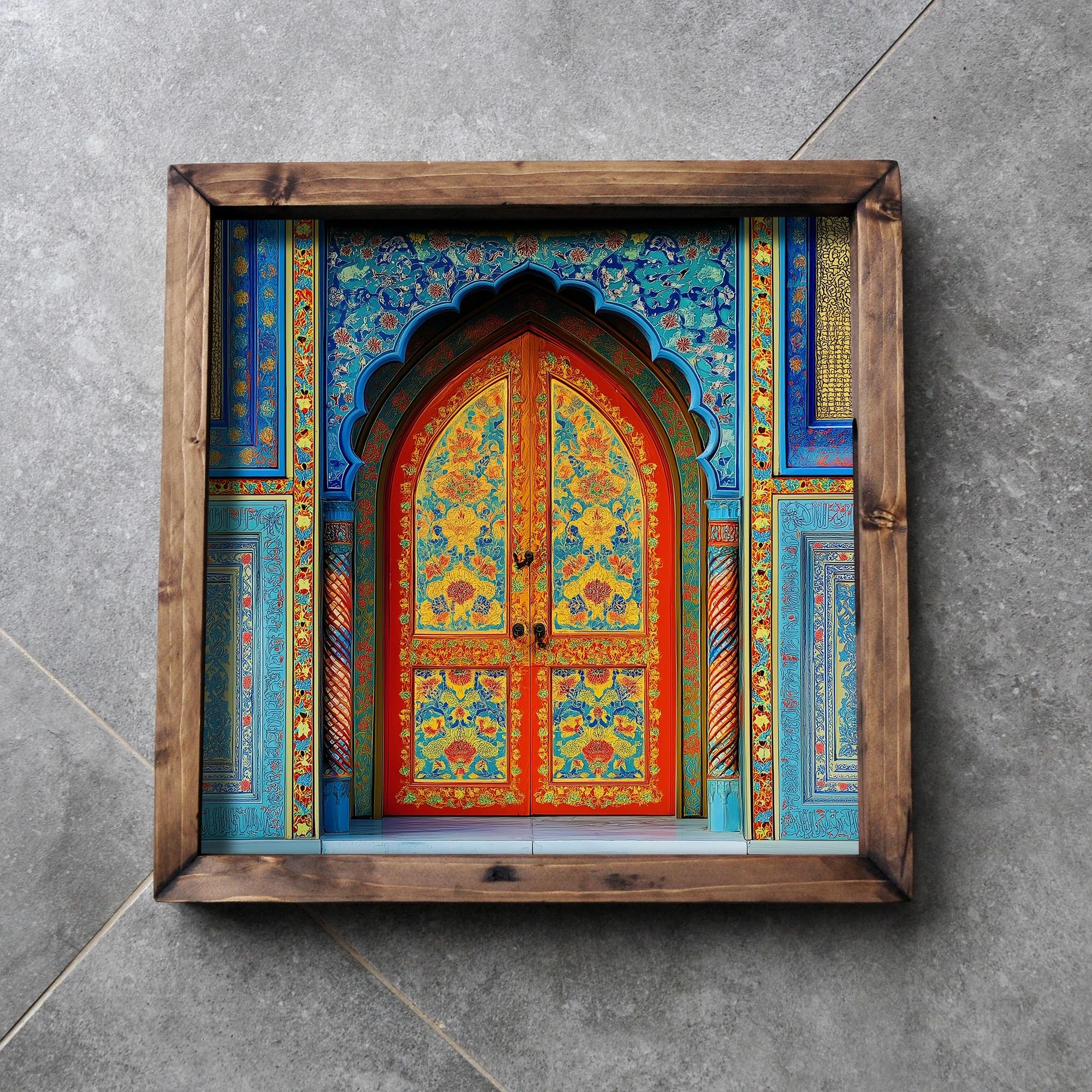 Tabaka druri, shumëngjyrëshe, Evila Originals, REF055, 35x35x4cm