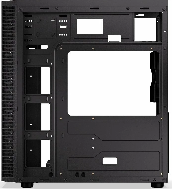 Kasë Endorfy Armis 100 Solid EY2A015, Midi Tower ATX, pa dritare, pa furnizim rryme, 2x USB 3.0, e zezë
