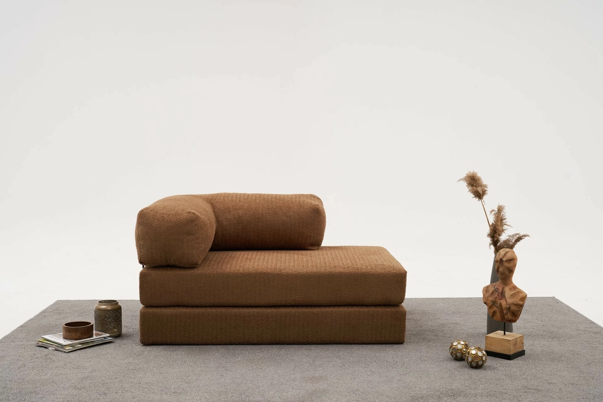 Divan dy ulës Comfort, kafe, Atelier del Sofa