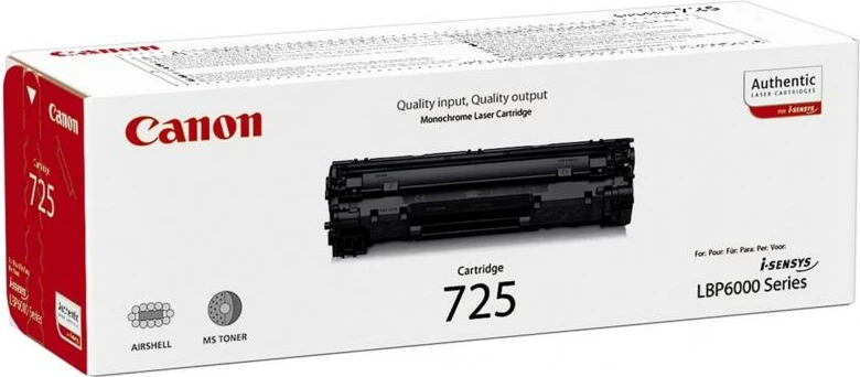 Toner, Canon, 725 (CRG-725), ~1600 faqe, origjinal, i zi