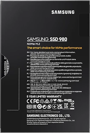 SSD disk SAMSUNG 980 1TB NVMe M.2 PCIe 3.0 x4