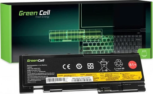 Bateri laptopi Green Cell për Lenovo ThinkPad T420s/T420si/T430s/T430si, 4400 mAh, 11.1V, Li-Ion, e zezë