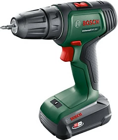 Bormashinë me bateri Bosch UniversalDrill 18V, 2.5Ah, me valixhe, e gjelbër