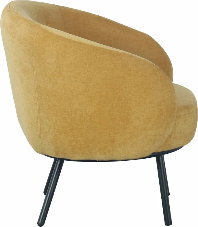 Karrige e ulët Malu, e verdhë, 74x68x74 cm