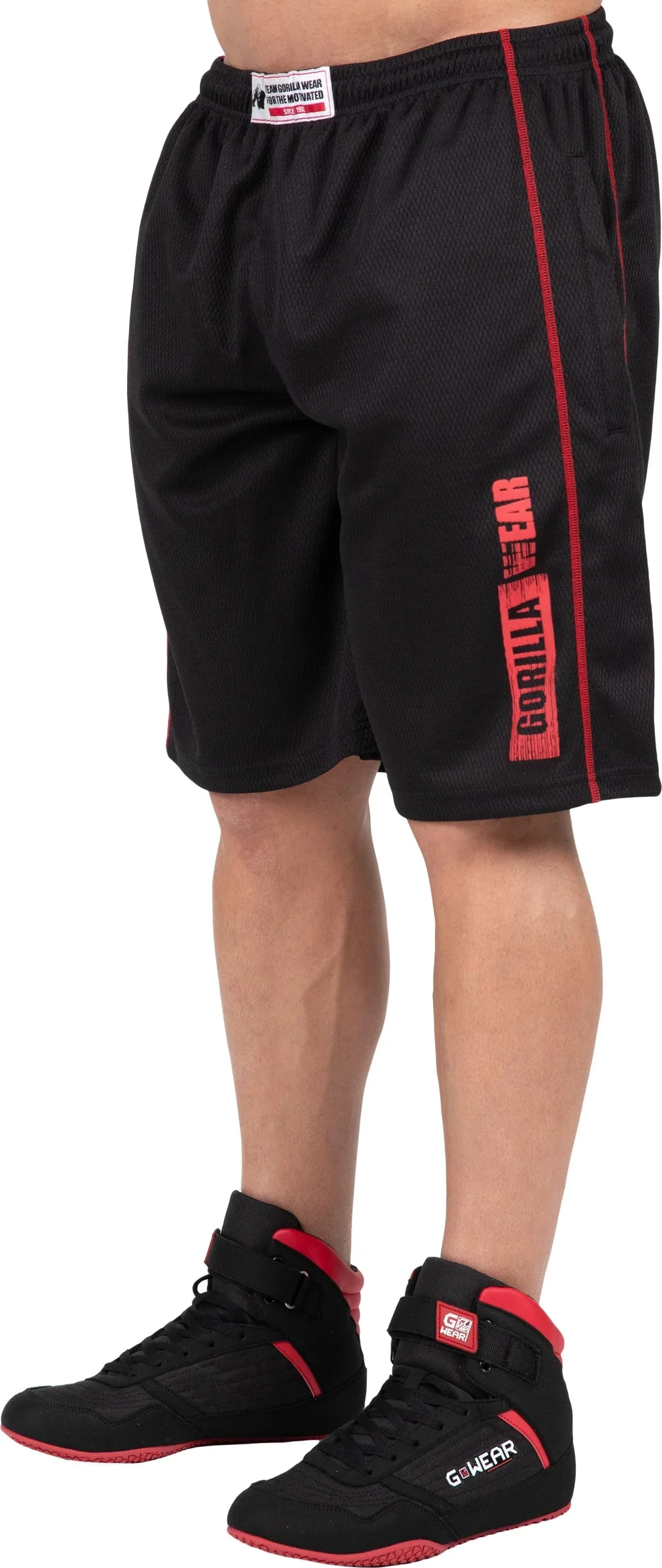 Wallace Mesh Shorts - E Zezë/Kuqe