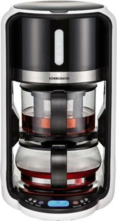 makinë çaji, Rommelsbacher, TA 1200, 1 L, programe 80/85/90/100°C, LCD, funksion ruajtje ngrohtësie, e zezë/argjend