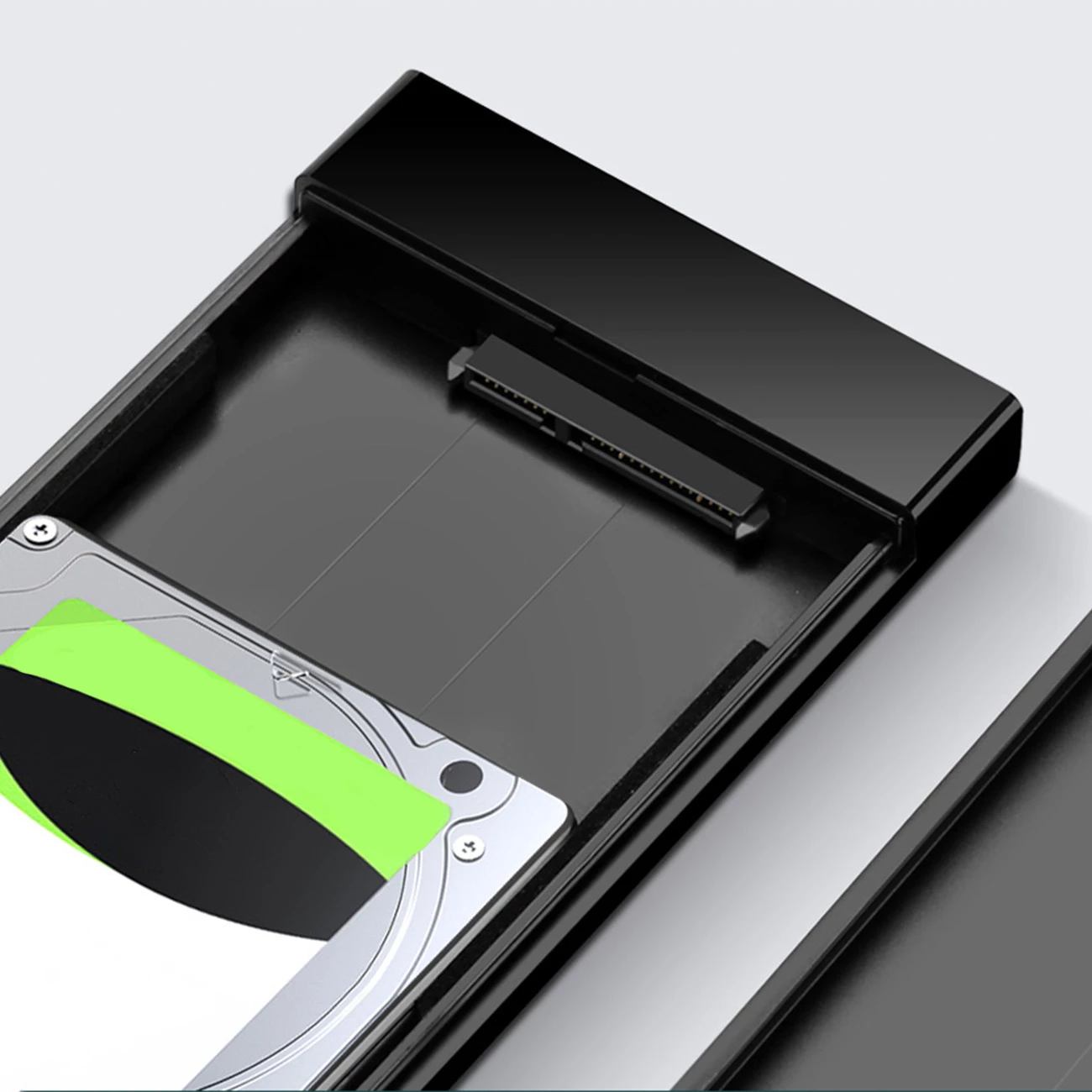 Kasë Ugreen US221 për disk SATA 2.5'' deri 6TB, USB-C 3.0, e zezë