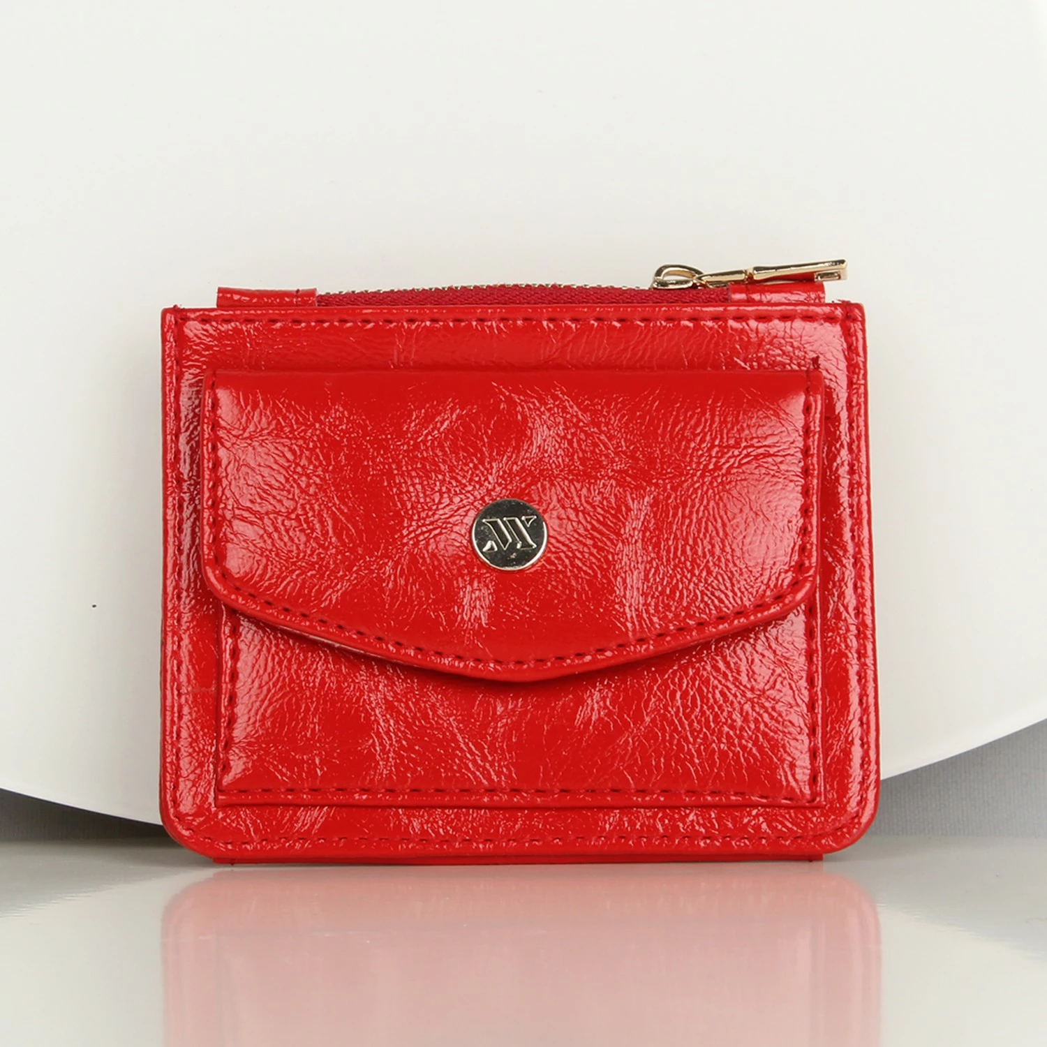 Portofol prej lëkure, ngjyrë e kuqe, Zoozie Bags, 1258