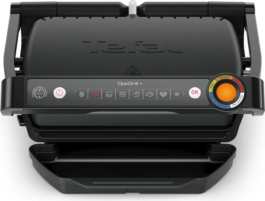 Grill elektrik kontakt Tefal OptiGrill+ GC7178, 2000W, 6 programe, i zi