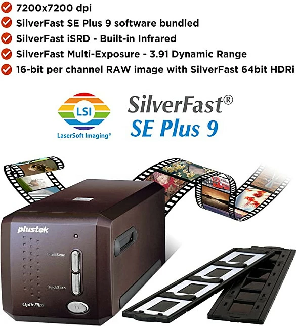 Skaner filmi Plustek OpticFilm 8300, me SilverFast SE, i zi