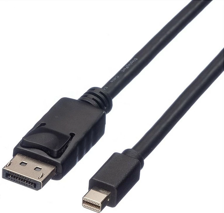 Kabllo DisplayPort ROLINE 11.04.5638, DP në Mini DP, 1.5 m, 1920x1200, e zezë