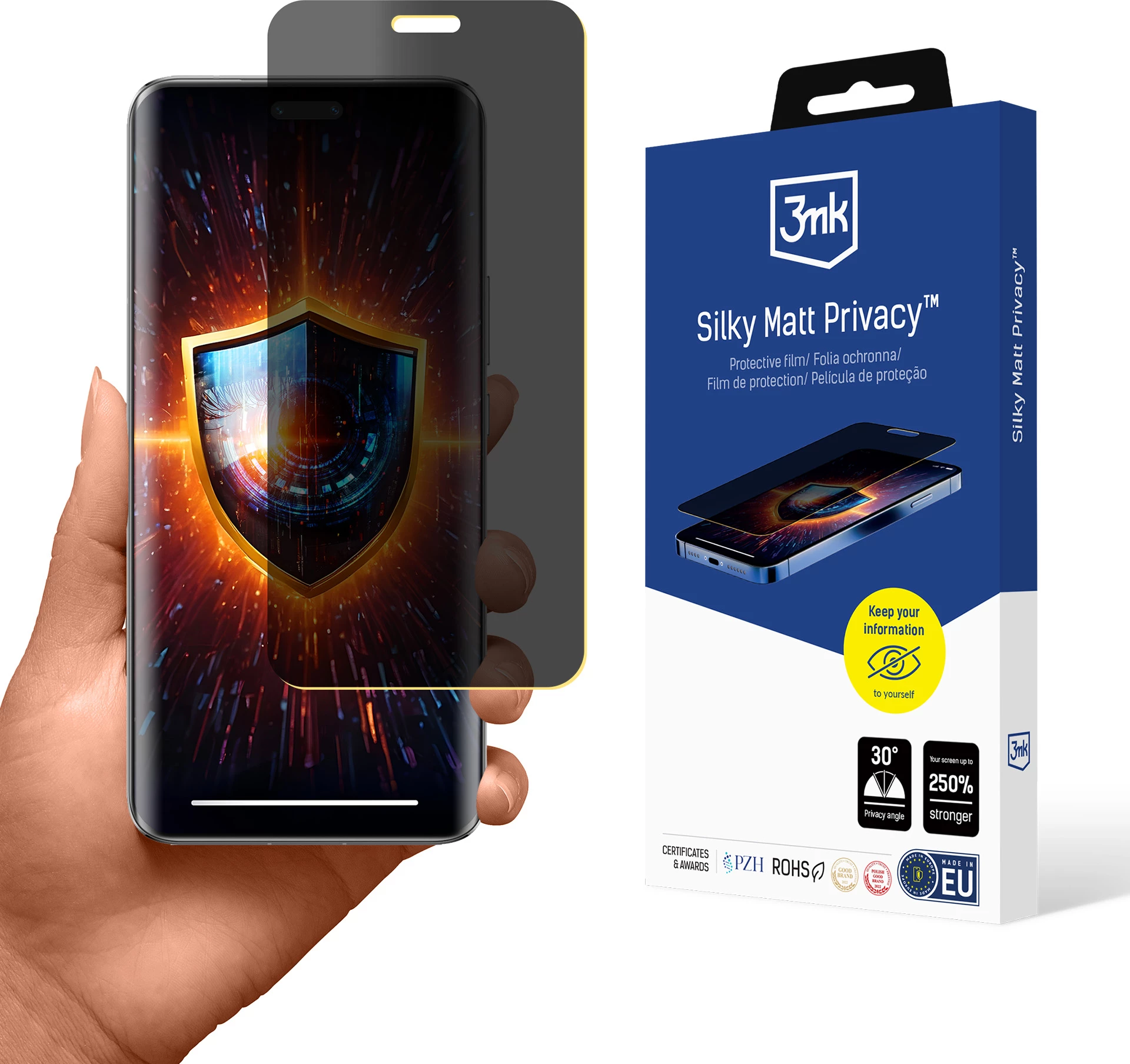 Folie privatësie mat 3mk Silky Matt Privacy për Honor Magic6 Pro