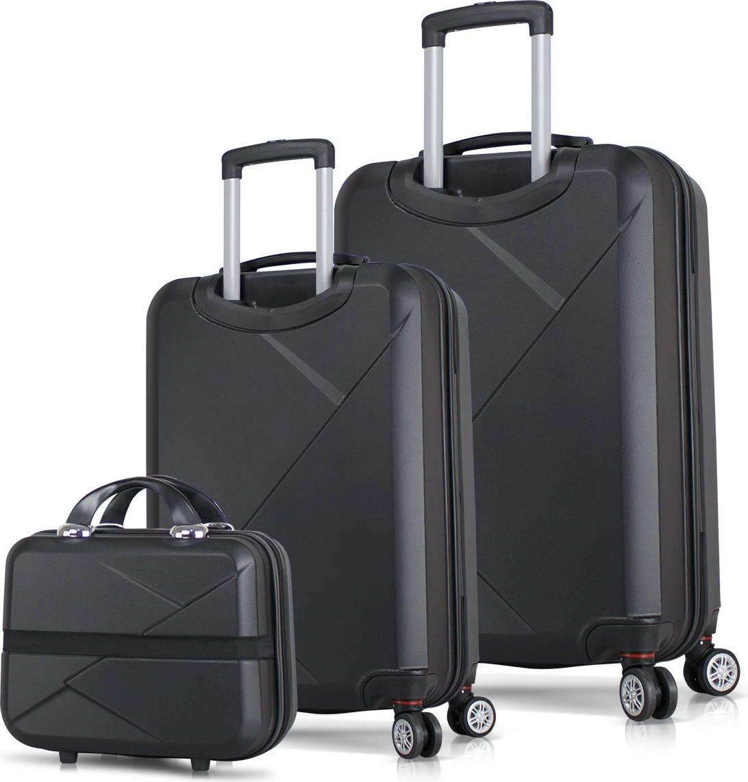 Set valixhesh (3 copë), Zoozie Bags, 1482, ngjyrë e zezë