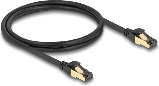 Kabllo rrjeti DeLOCK RJ45 Cat7 S/FTP, 1 m, male-në-male, e zezë