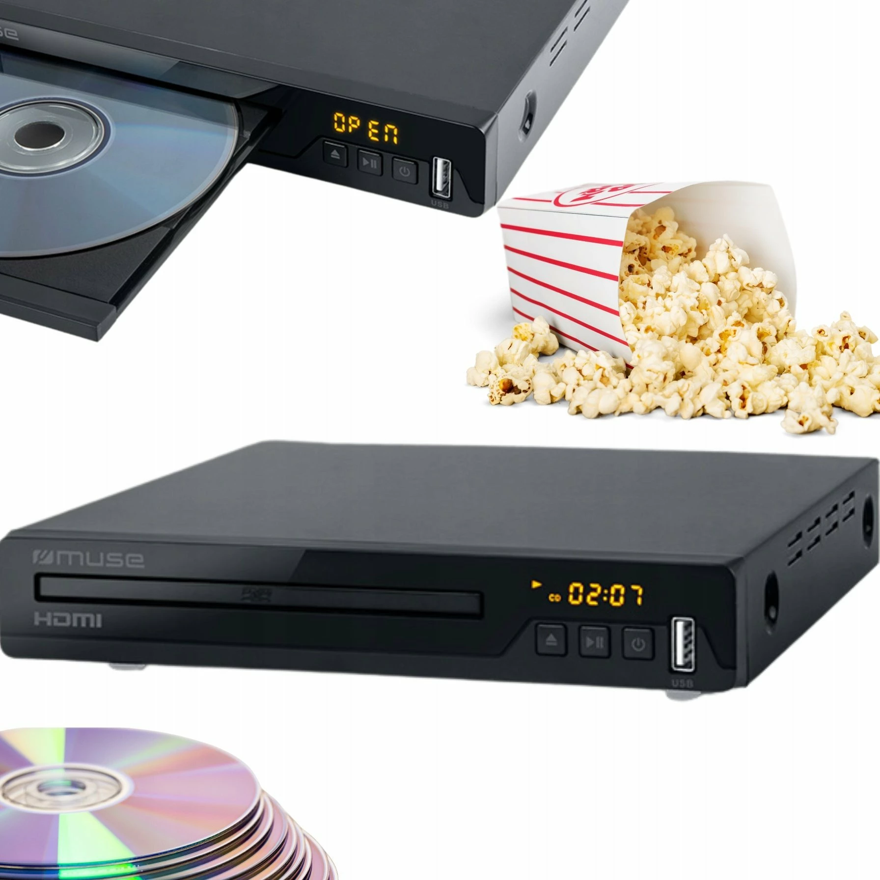 DVD player Muse M-55 DV Full HD, HDMI, USB, i zi