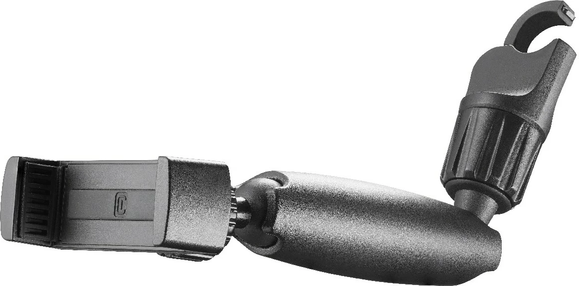 Mbajtës telefoni për veturë Cellular Line Spin Mirror, 360°, metal, i zi