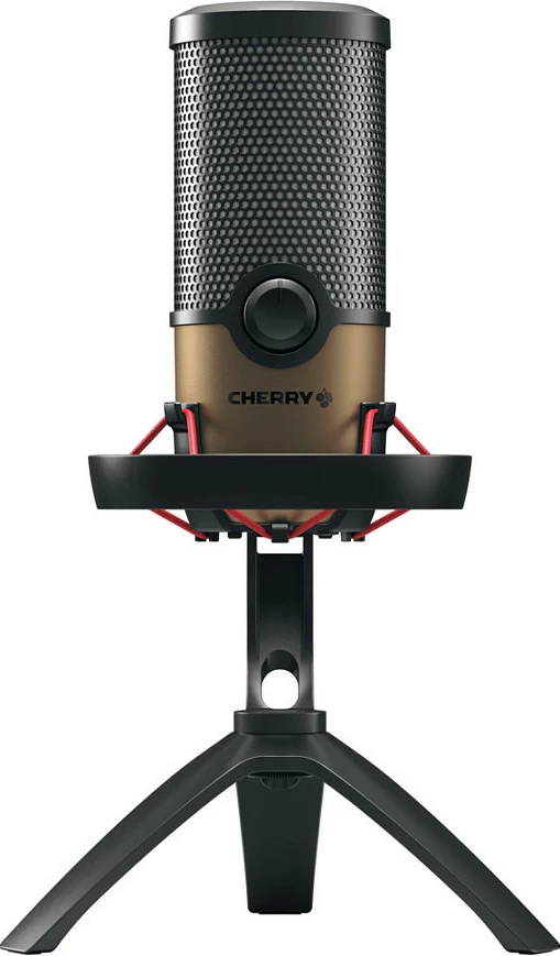 Mikrofon tavoline Cherry UM 9.0 PRO RGB, 24 bit, 192 kHz, USB, i zi, bakër