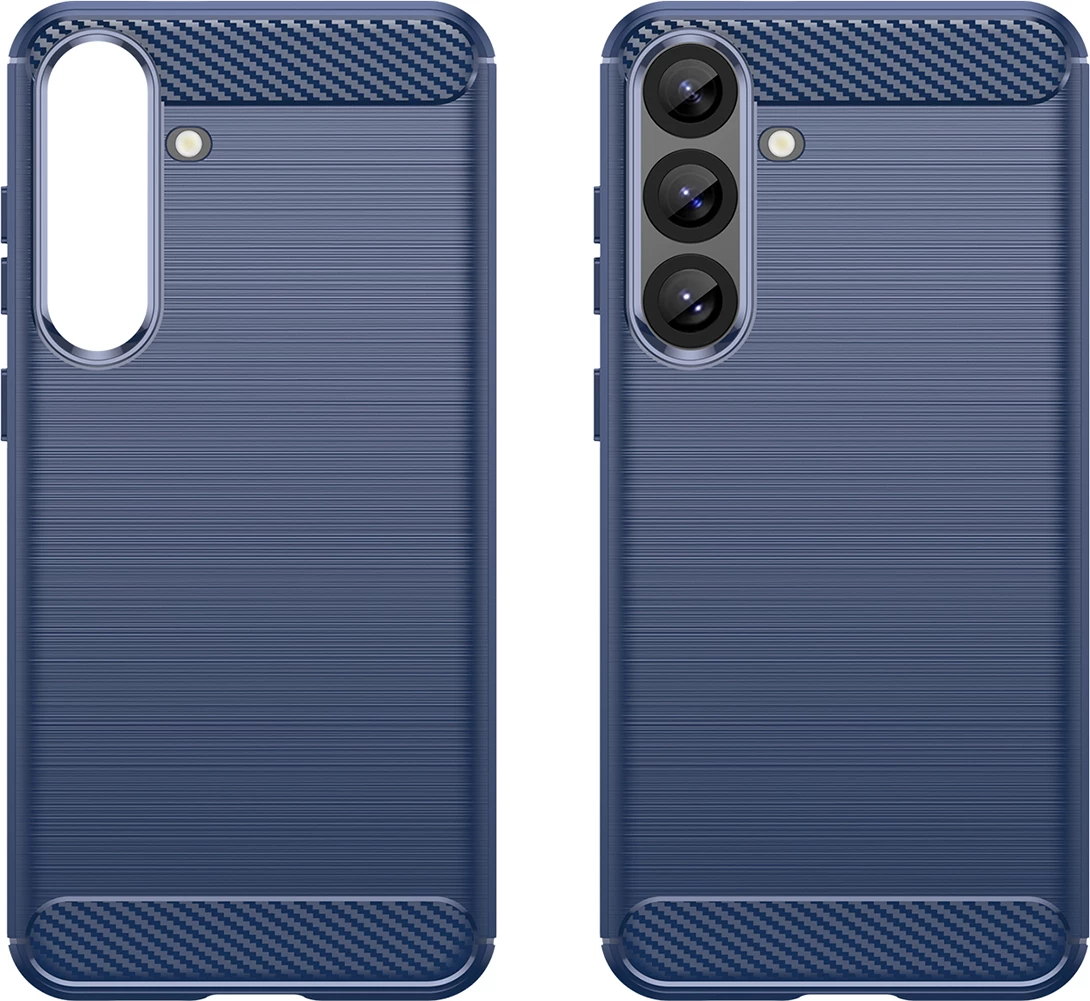 Mbështjellës Hurtel Carbon Case për Samsung Galaxy S25+, Kaltër