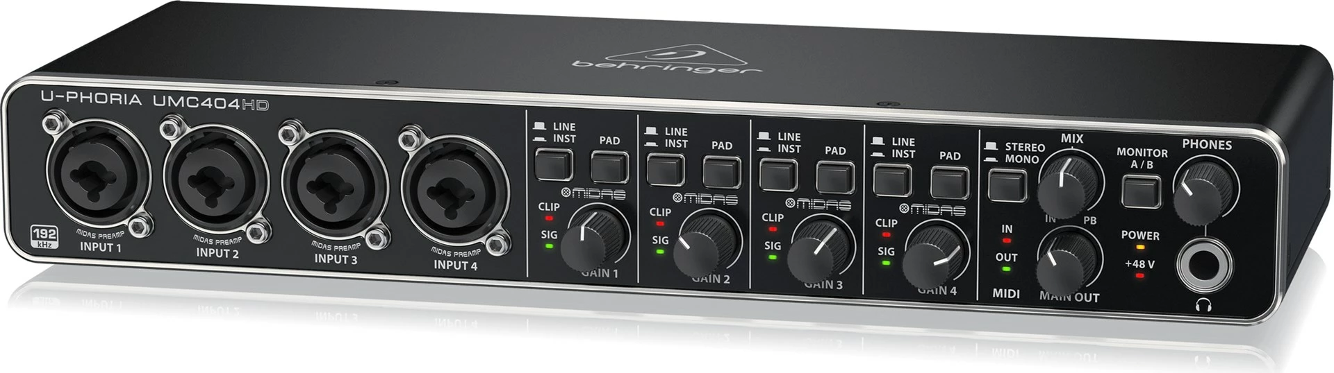 Interfejs audio Behringer UMC404HD, i zi