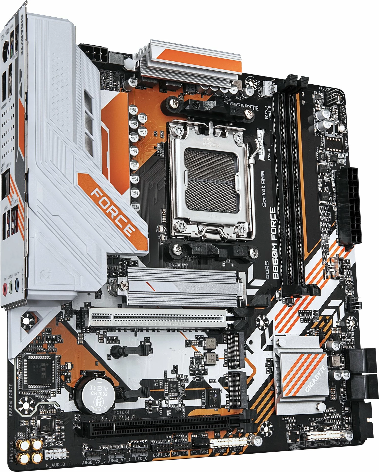 Pllakë amë Gigabyte B850M FORCE, Micro-ATX, AMD B850, DDR5 deri 128GB