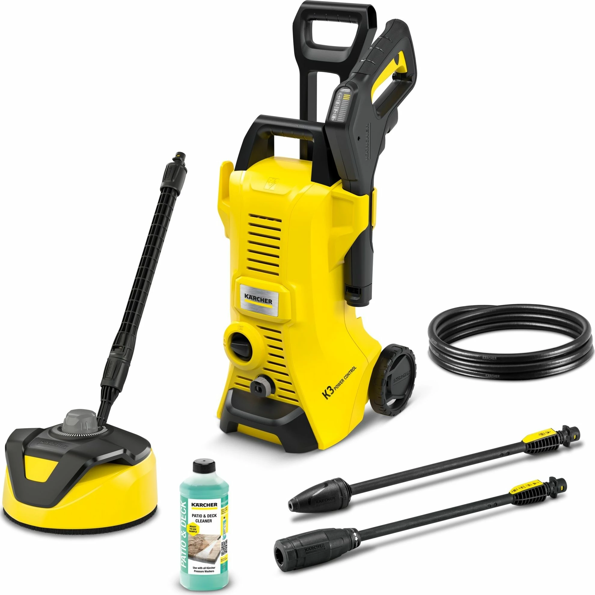 Myjkë presioni Karcher K 3 Power Control Home T 5 (1.676-106.0) 120 bar 1.6 kW zorrë 7 m verdhë-zi, set Home T 5