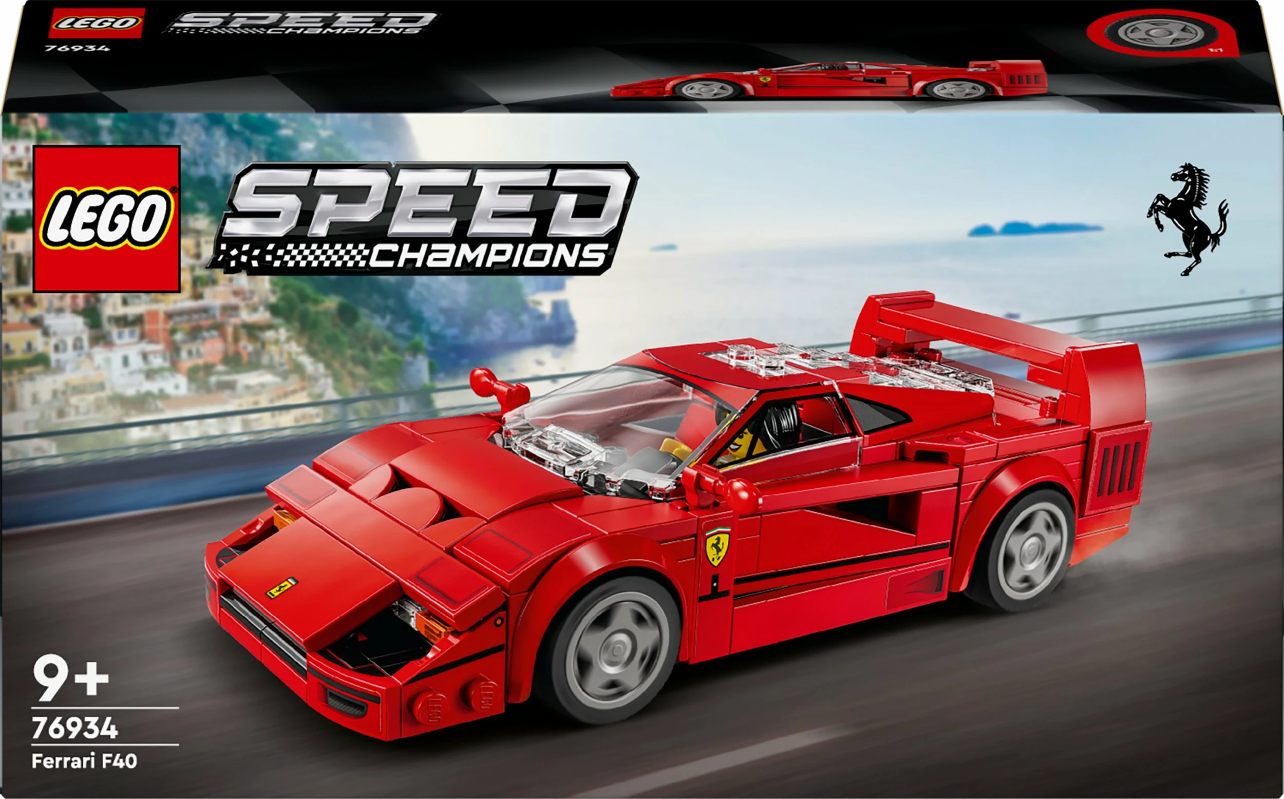 Set LEGO Speed Champions Ferrari F40 76934, 318 copë, 9+, e kuqe
