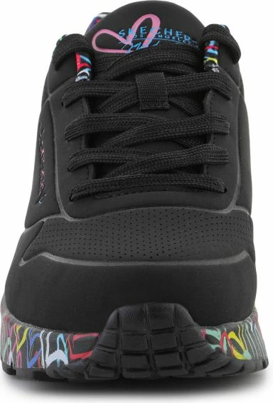 Këpucë për vajza Skechers, të zeza dhe me ngjyra