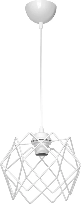 Llambë tavani një-dritëshe E27 Teeby metalike, ngjyrë e bardhë, Φ22x17cm