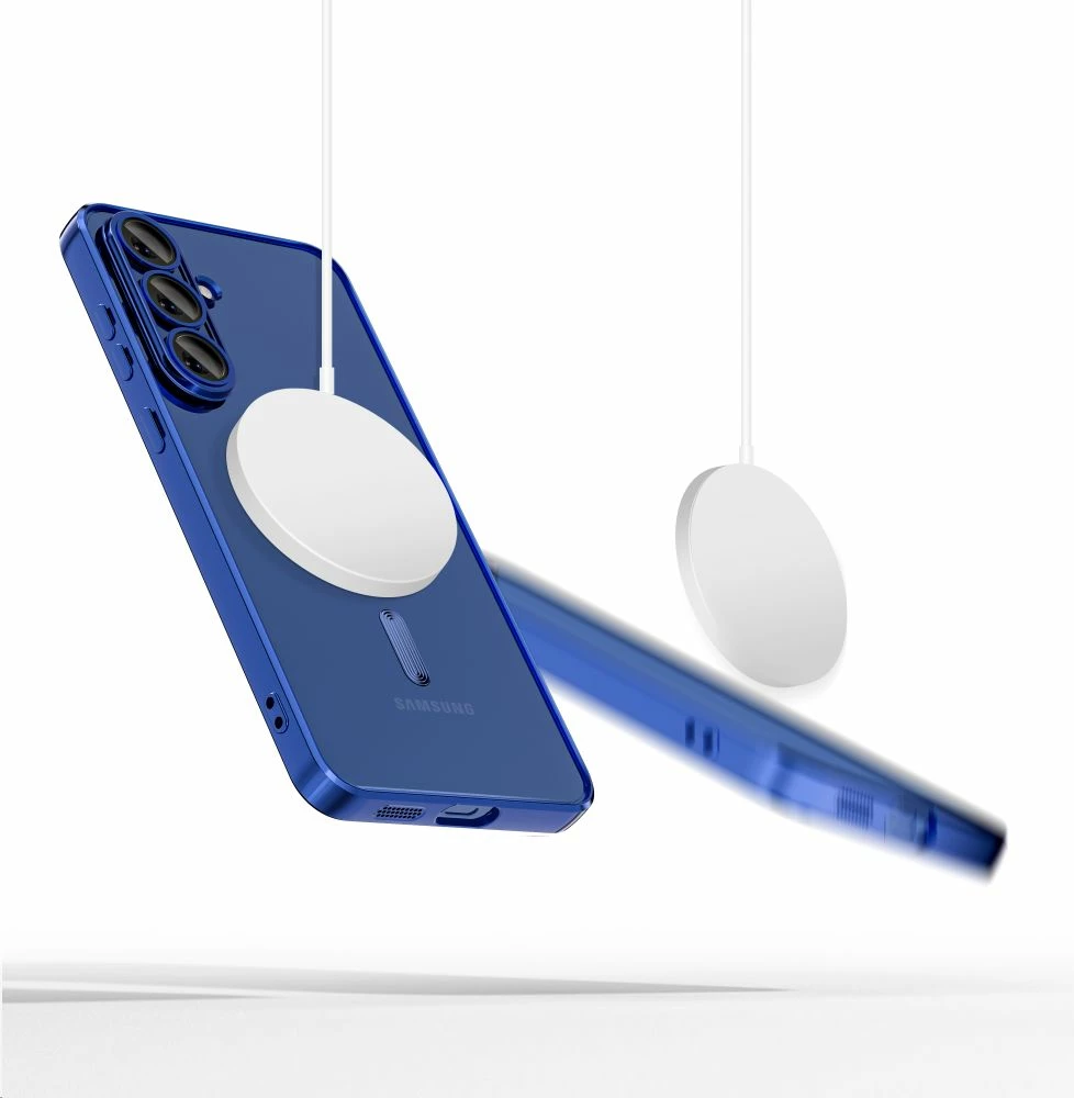 Mbështjellës Tech-Protect MagFlex për Samsung Galaxy S25 FE, kompatibil me MagSafe, blu e errët, set 1 copë