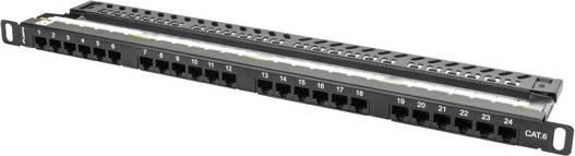 Panel patch Lanberg PPU6-0024-B, 0.5U
