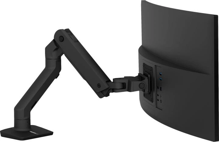 Krah monitori tavoline, Ergotron HX (45-475-224 / 45475224), deri 19 kg, rregullim lartësie, lëvizje teleshkopike, e zezë mat