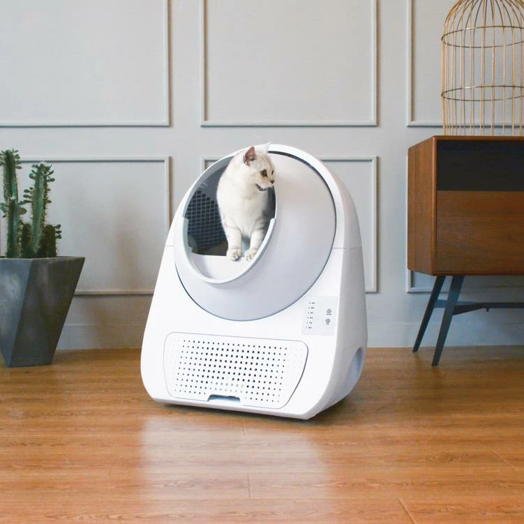 Kuti rëre automatike për mace Catlink Young, 13L, e bardhë, me rrotull qesesh mbeturinash