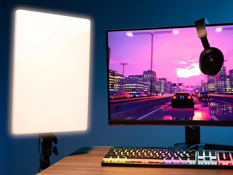 Llampë panel LED Tracer Lumi PRO me stativ 180cm, 160 LED, me telekomandë