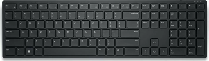 Tastierë wireless Dell KB500 (580-AKOO), full-size me numpad, US INTL, e zezë