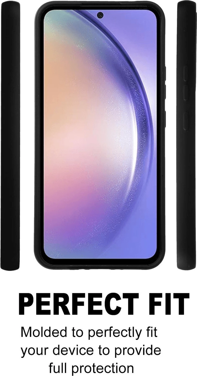 Mbështjellës silikoni Goospery Soft Feeling për Samsung Galaxy A55, i zi