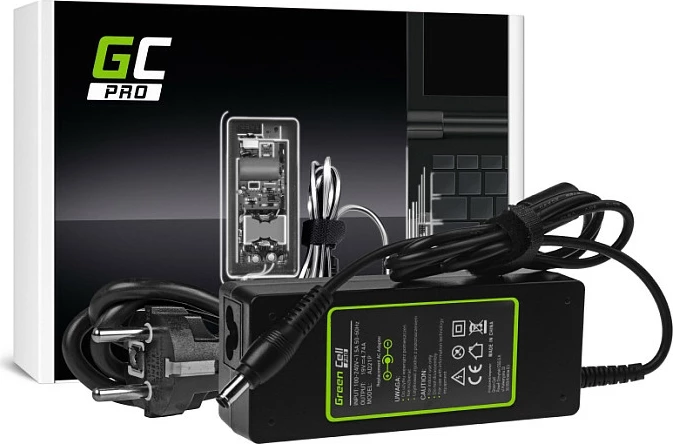 Adapter rryme laptopi Green Cell PRO, 90W 19V 4.74A, për Samsung NP-P50/NP-P60/NP-M70/R510/R530/R540/R580/RV511, i zi