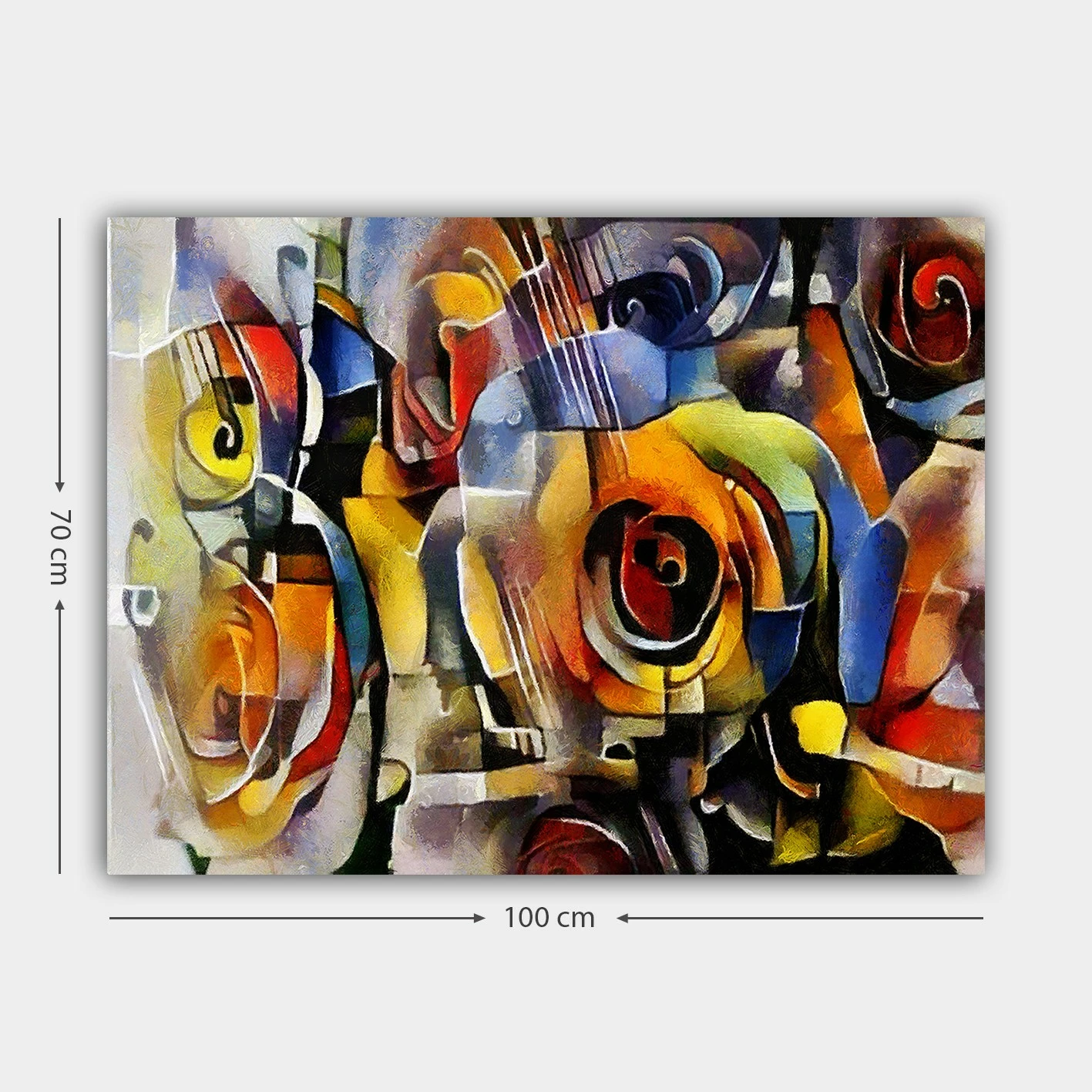 Pikturë dekorative në kanavacë, shumëngjyrëshe, Wallity, 70x100cm