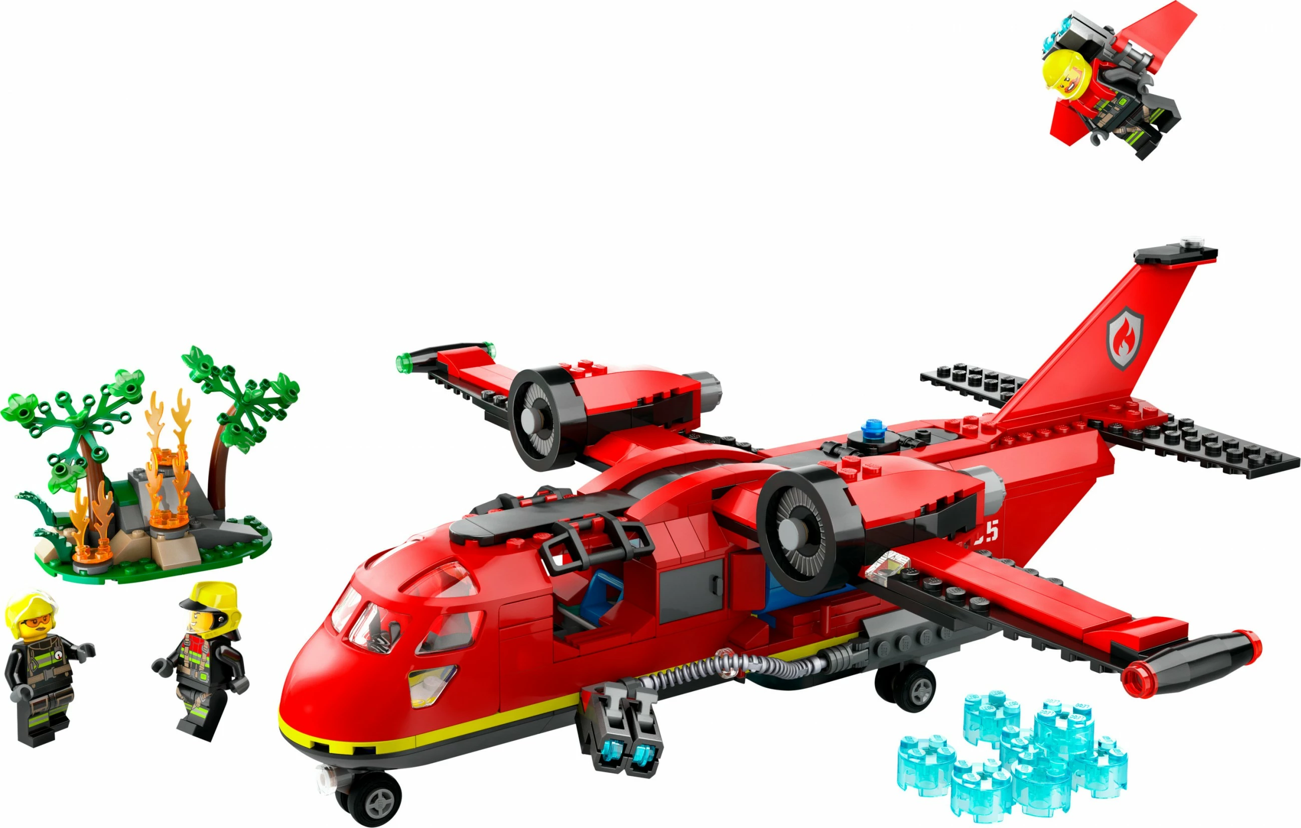 Set ndërtimi LEGO Fire Rescue Plane 60413, 478 pjesë, shumëngjyrësh