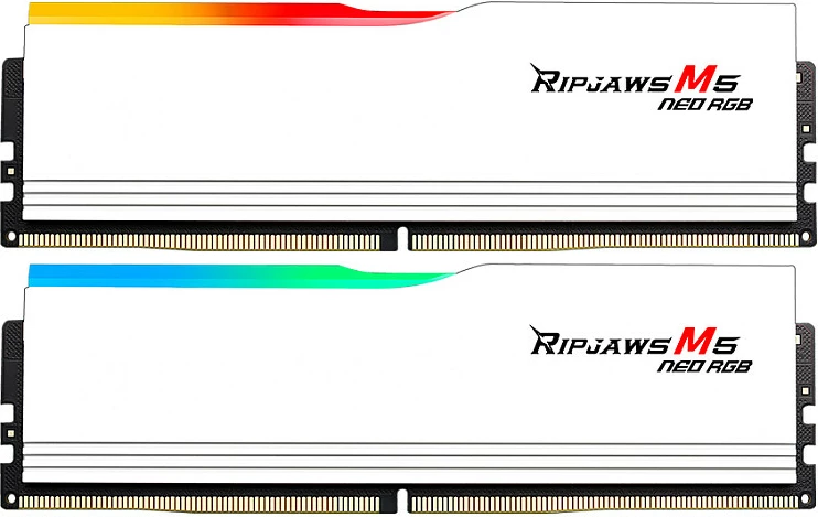 RAM Memorje G.Skill Ripjaws M5 Neo RGB 64GB (2x32GB) 6000MHz bardhë