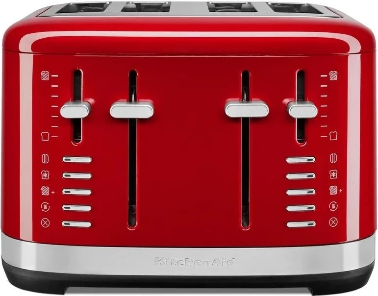 Toster KitchenAid 5KMT4109E, 4 vende, inox, i kuq