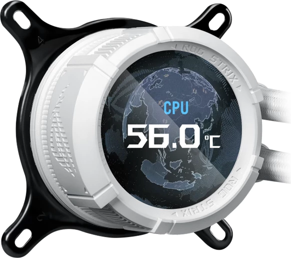 Ftohës ujor AIO CPU ASUS ROG Strix LC III 360 ARGB LCD, 360mm, ARGB, LCD, i bardhë