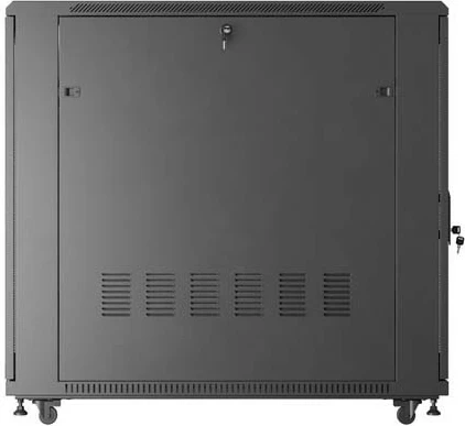 Kasë rack LANBERG 19" 22U 800x1200mm, me ventilatorë, e zezë