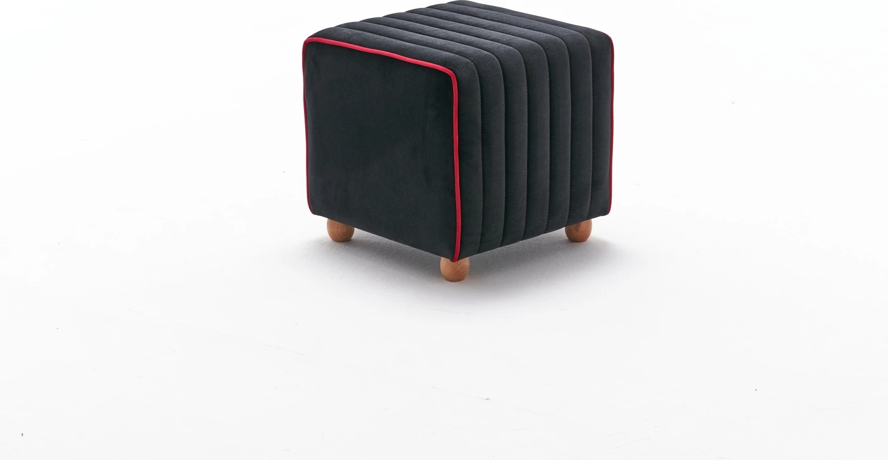Puf Mona, Atelier del Sofa, anthracite me rozë