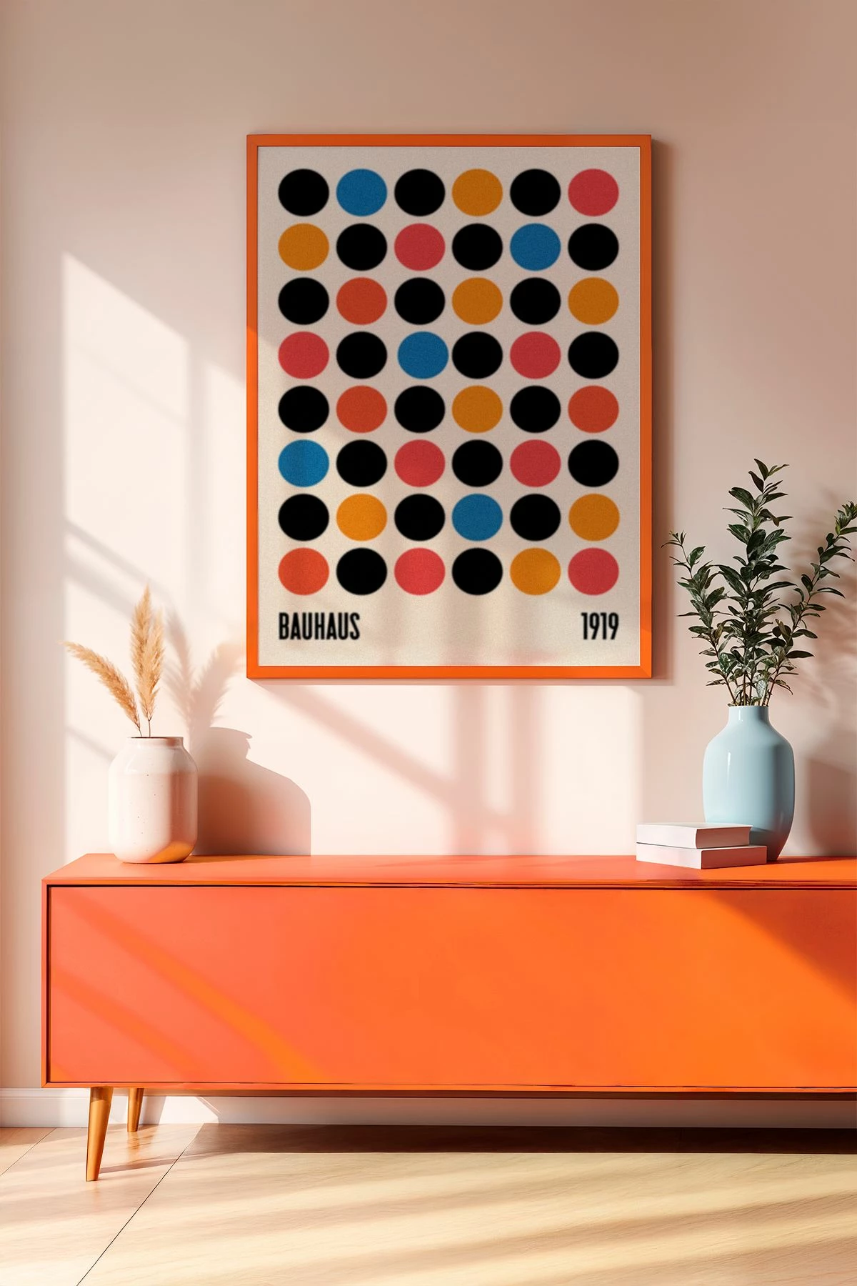 Pikturë dekorative me kornizë, Wallity, Artrnkdata7, ngjyra të ndryshme, 33x48cm