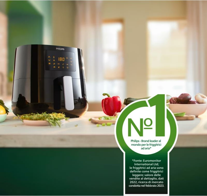 Fritezë ajri, Philips HD9270/96 XL, Rapid Air, ekran me prekje, e zezë