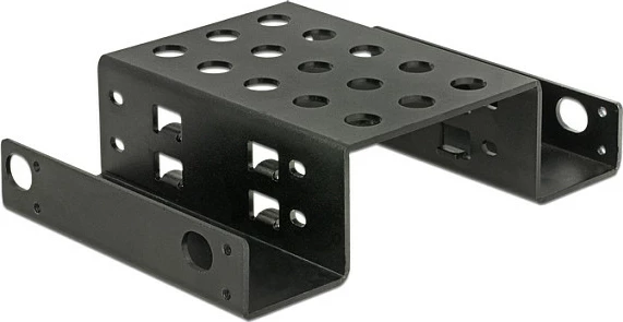Kornizë montimi DeLOCK 18270 për 2x 2.5" SSD/HDD në 5.25" bay, metal, e zezë