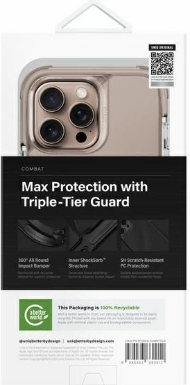 Mbështjellës UNIQ Combat MagClick për iPhone 16 Pro Max, Gold