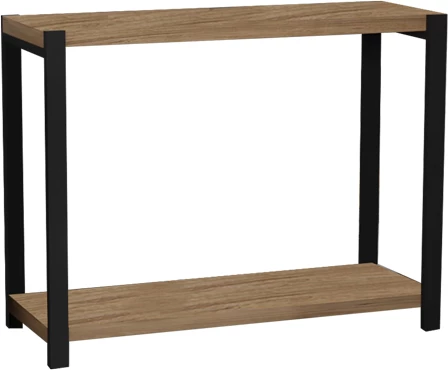 Raft tavoline Lerf melaminë lisi-metal i zi 45x17x35cm