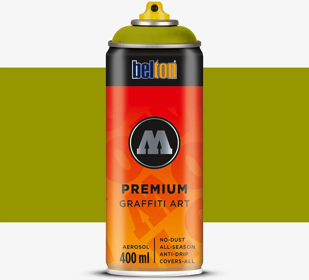 Belton Premium Graffiti Art Spray Paint 400ml – Olive Green