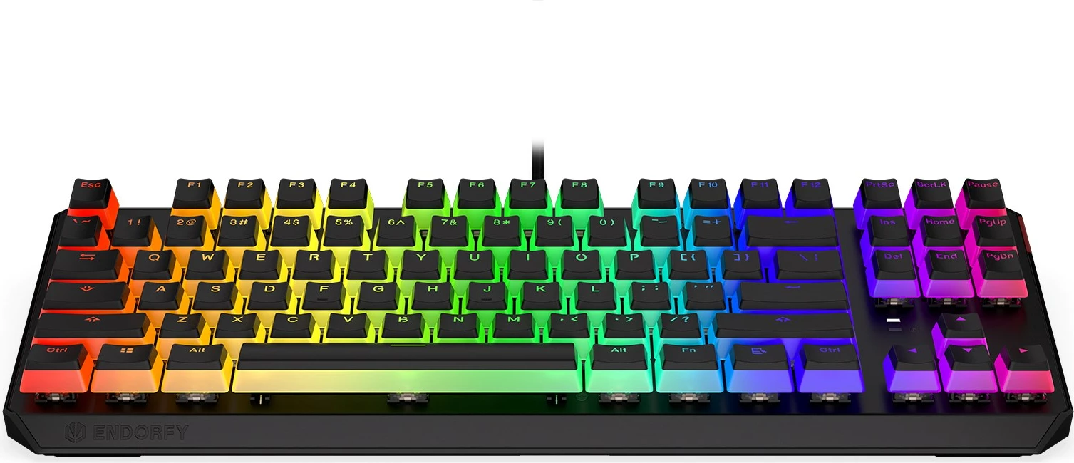 Tastierë Thock Endorfy, TKL, RGB, e zezë 